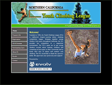 Tablet Screenshot of norcalyouthclimbingleague.com